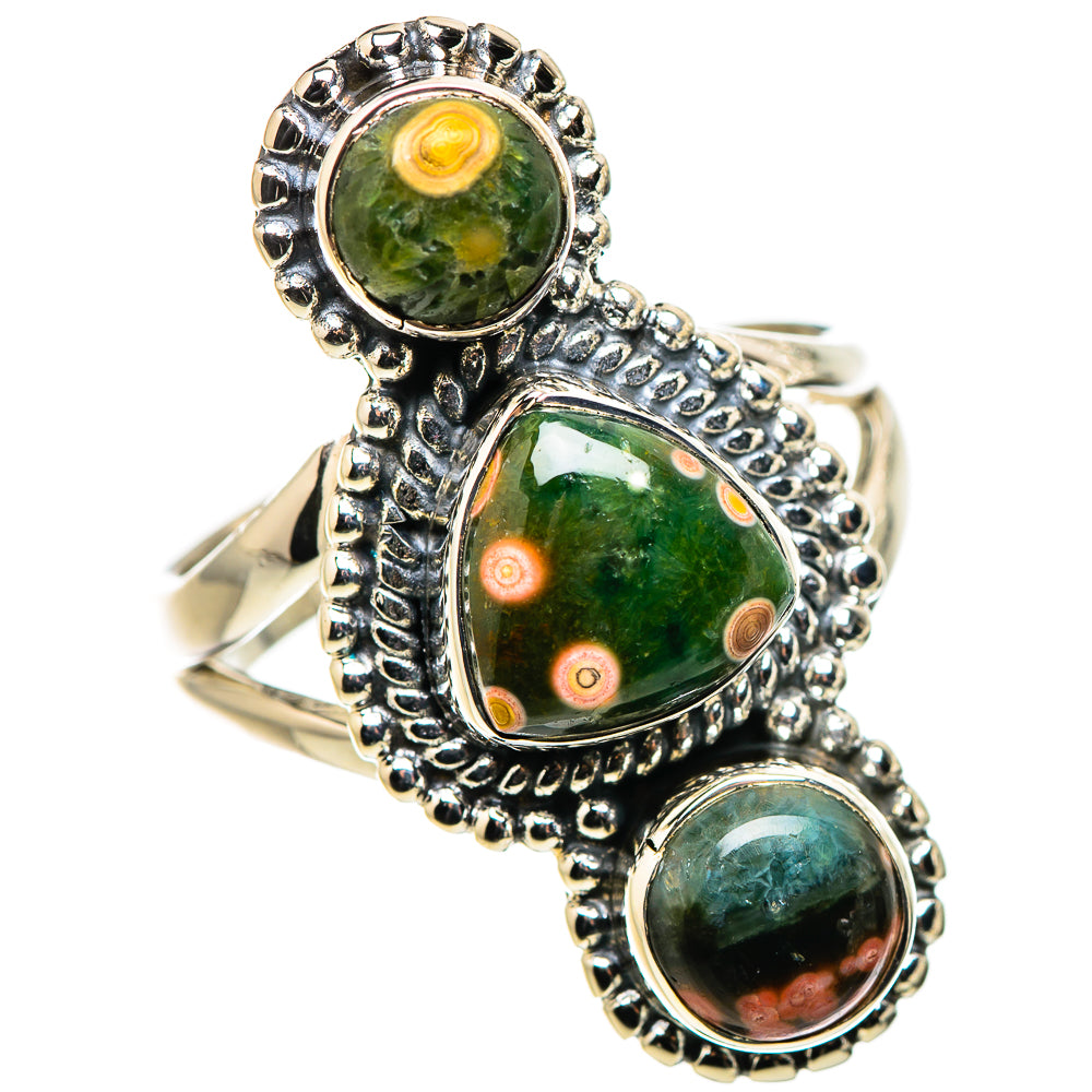 Ocean Jasper Rings handcrafted by Anasilvercos - RING132676 - Photo 2