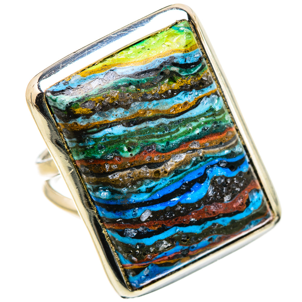 Rainbow Calsilica Rings handcrafted by Anasilvercos - RING132736 - Photo 2