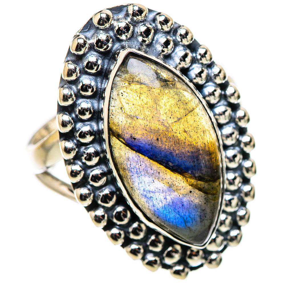 Labradorite Rings handcrafted by Anasilvercos - RING132771 - Photo 2