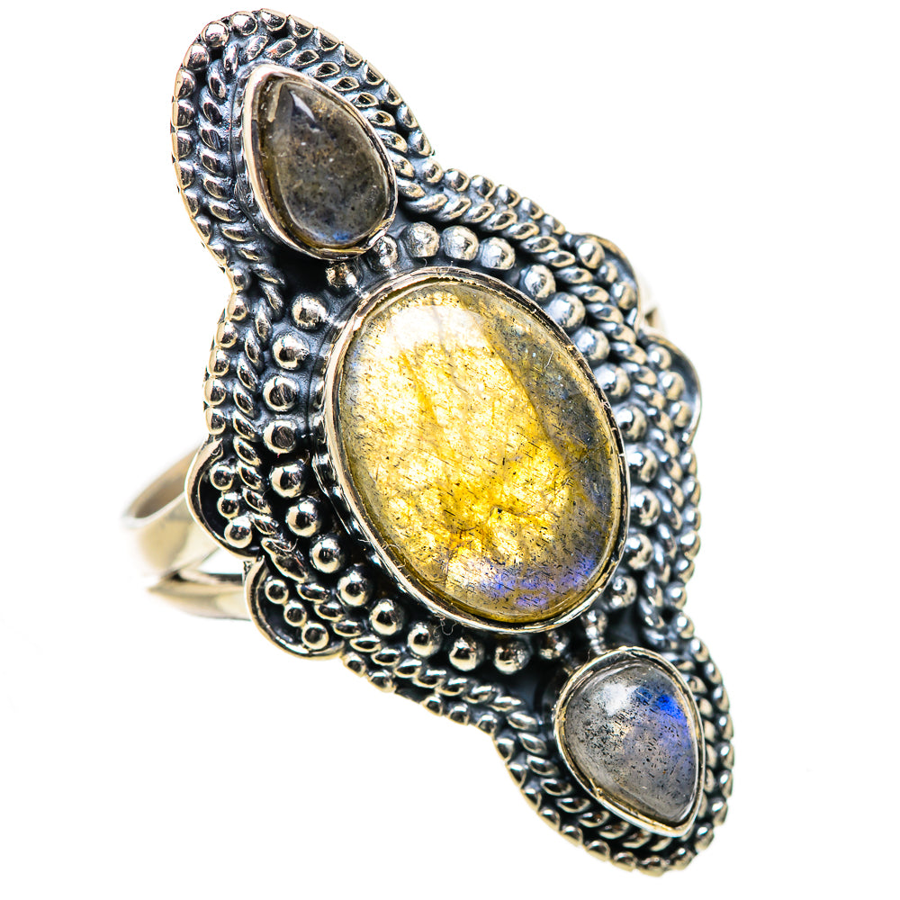 Labradorite Rings handcrafted by Anasilvercos - RING132797 - Photo 2