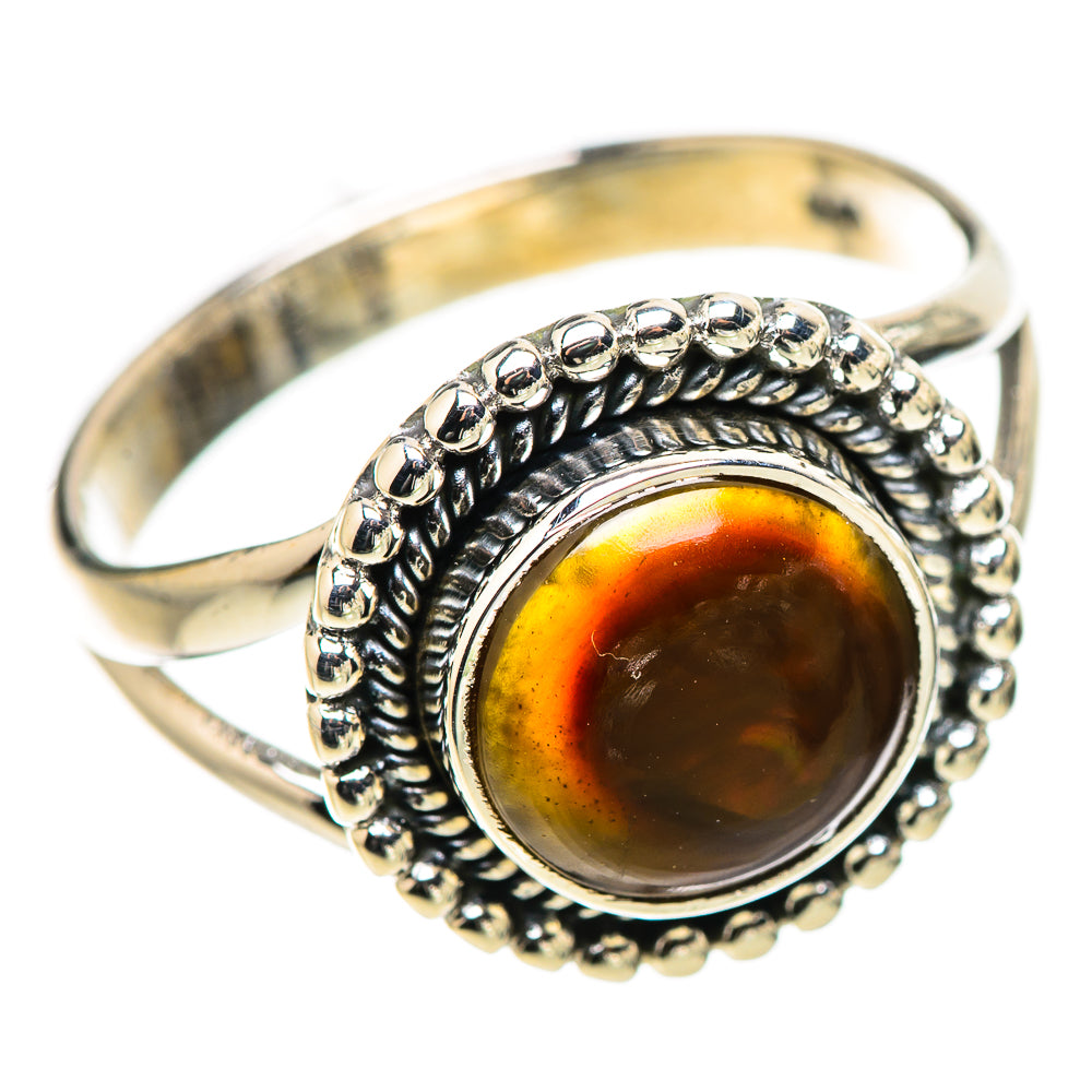 Mexican Fire Agate Rings handcrafted by Anasilvercos - RING132801 - Photo 2