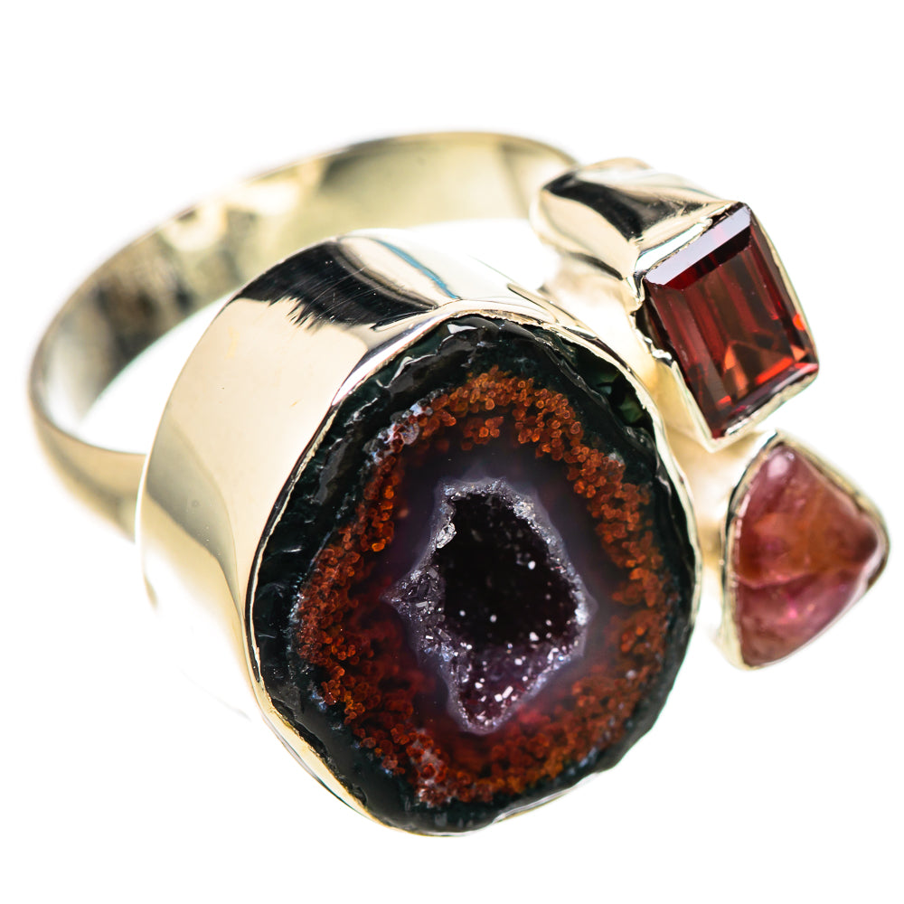 Coconut Geode Druzy Rings handcrafted by Anasilvercos - RING132802 - Photo 2