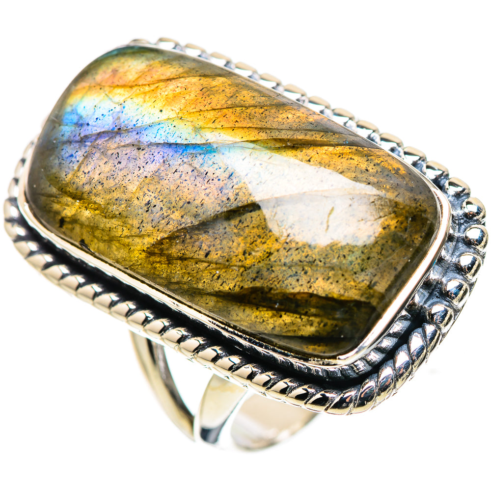 Labradorite Rings handcrafted by Anasilvercos - RING132816 - Photo 2