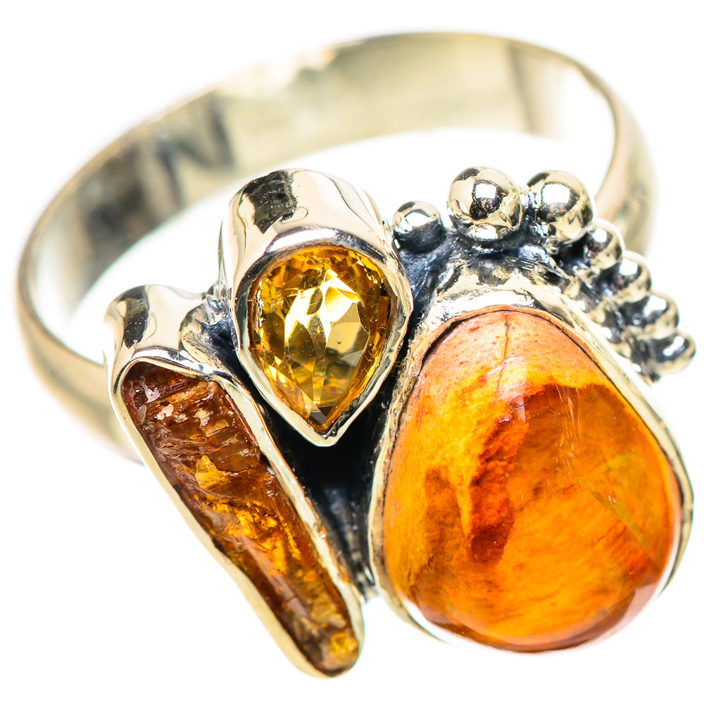 Mexican Fire Opal Rings handcrafted by Anasilvercos - RING132818 - Photo 2