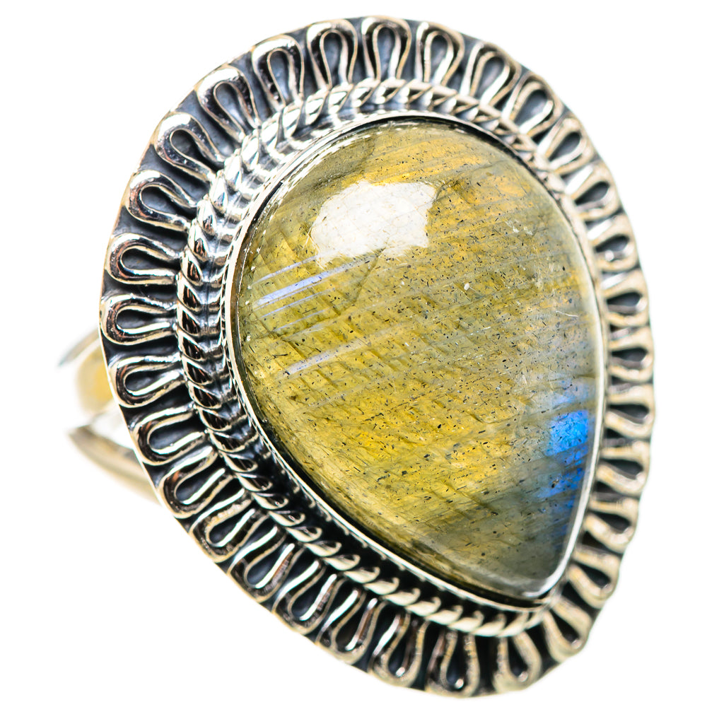 Labradorite Rings handcrafted by Anasilvercos - RING132824 - Photo 2