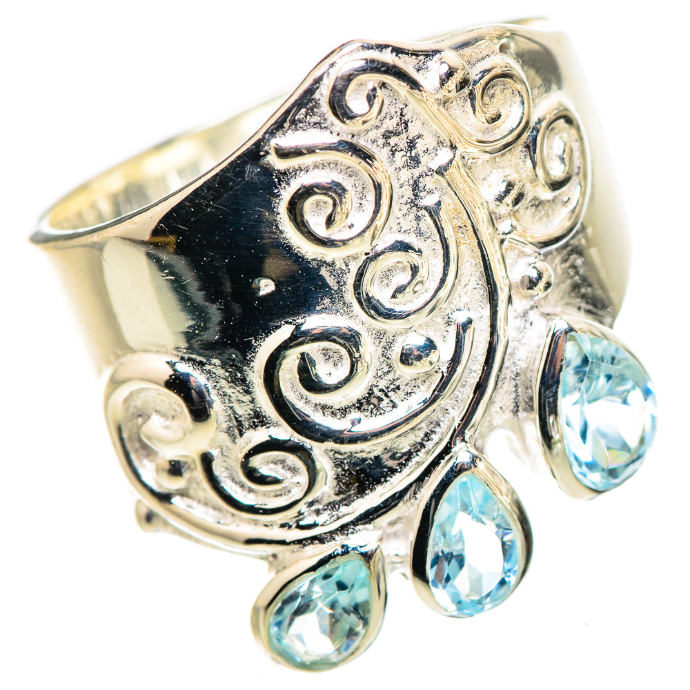 Blue Topaz Rings handcrafted by Anasilvercos - RING132845 - Photo 2
