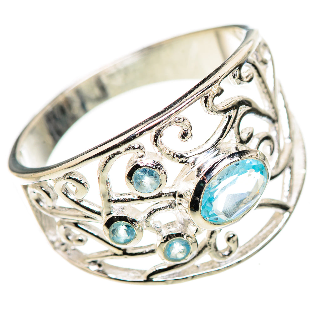 Blue Topaz Rings handcrafted by Anasilvercos - RING132871 - Photo 2