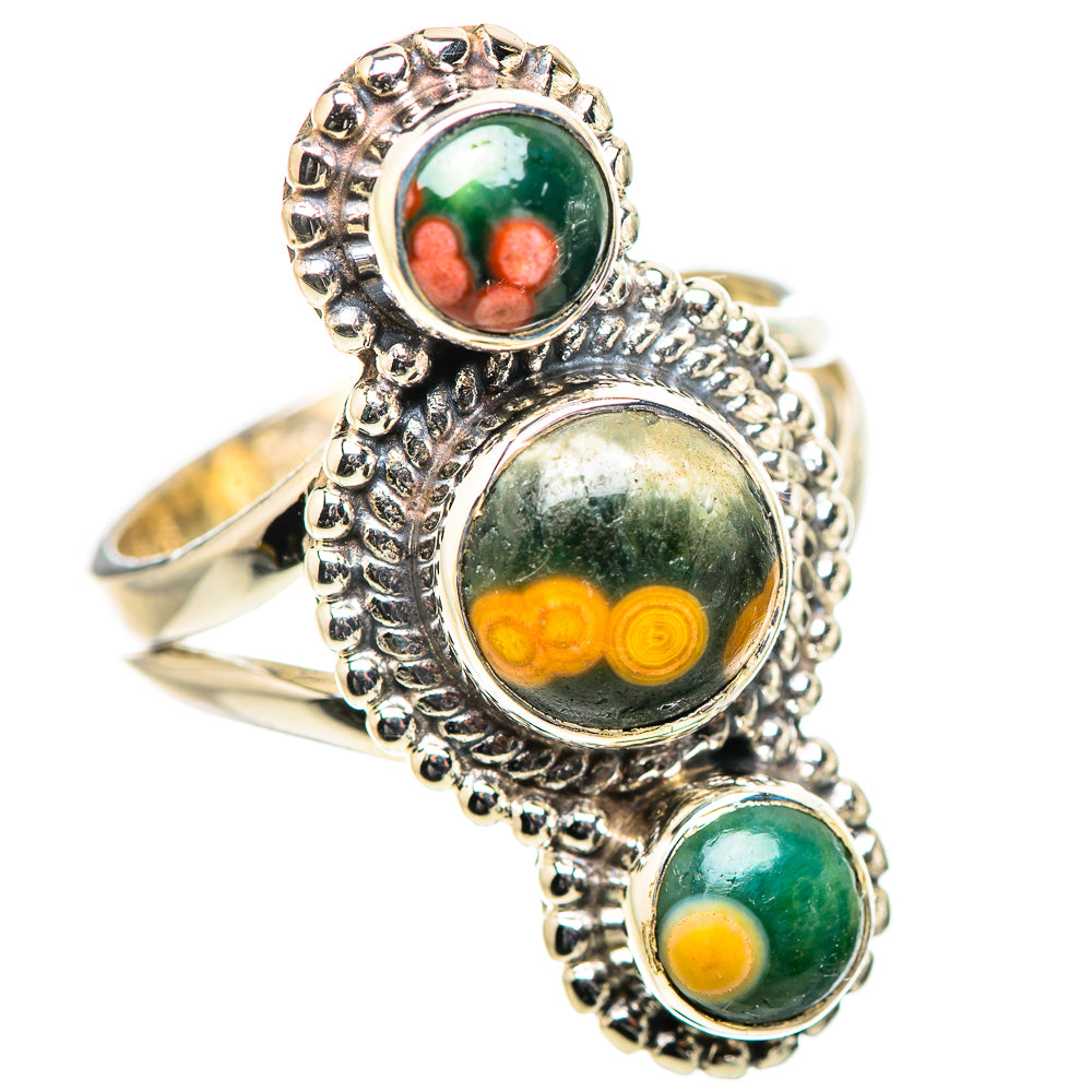 Ocean Jasper Rings handcrafted by Anasilvercos - RING132880 - Photo 2