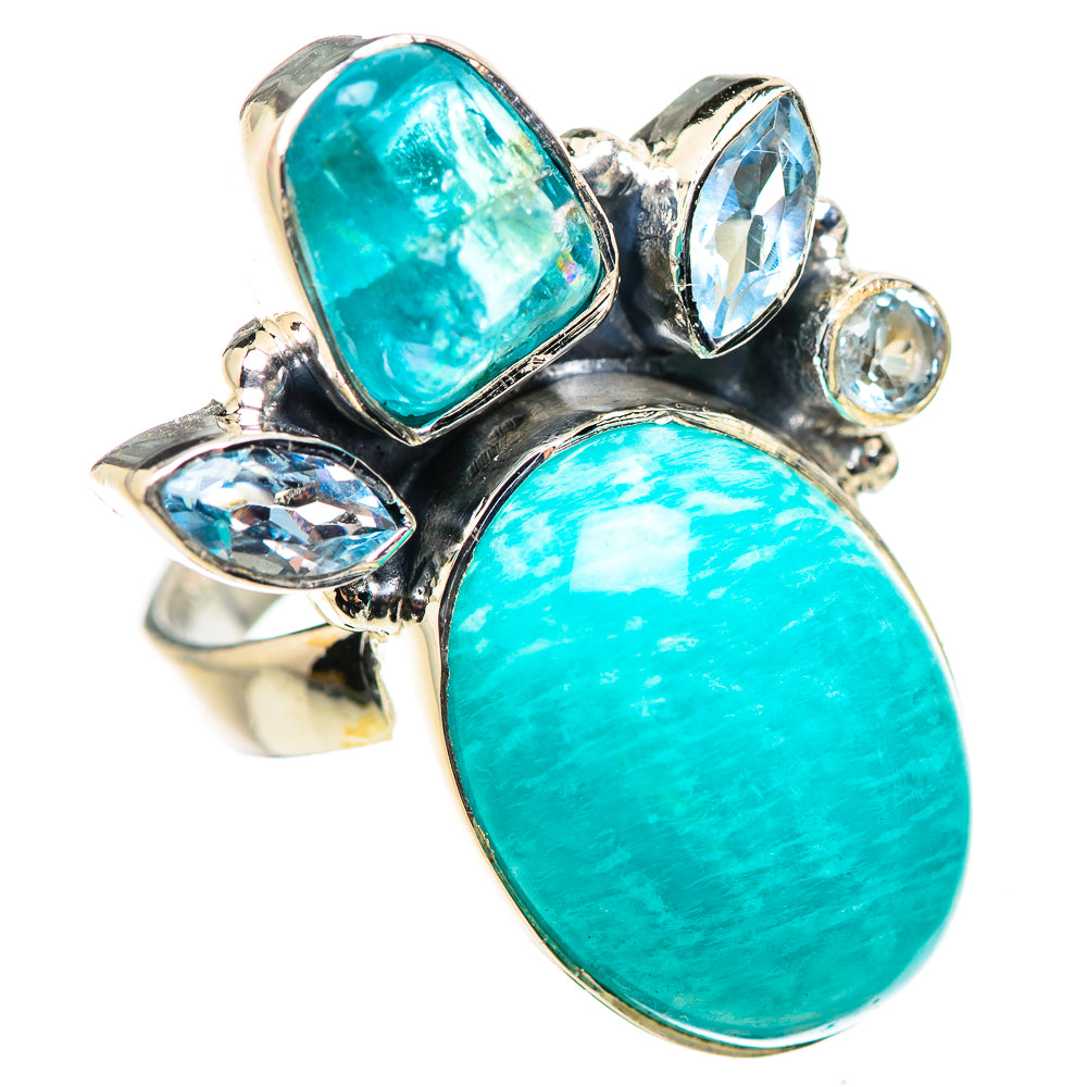 Amazonite Rings handcrafted by Anasilvercos - RING132902 - Photo 2