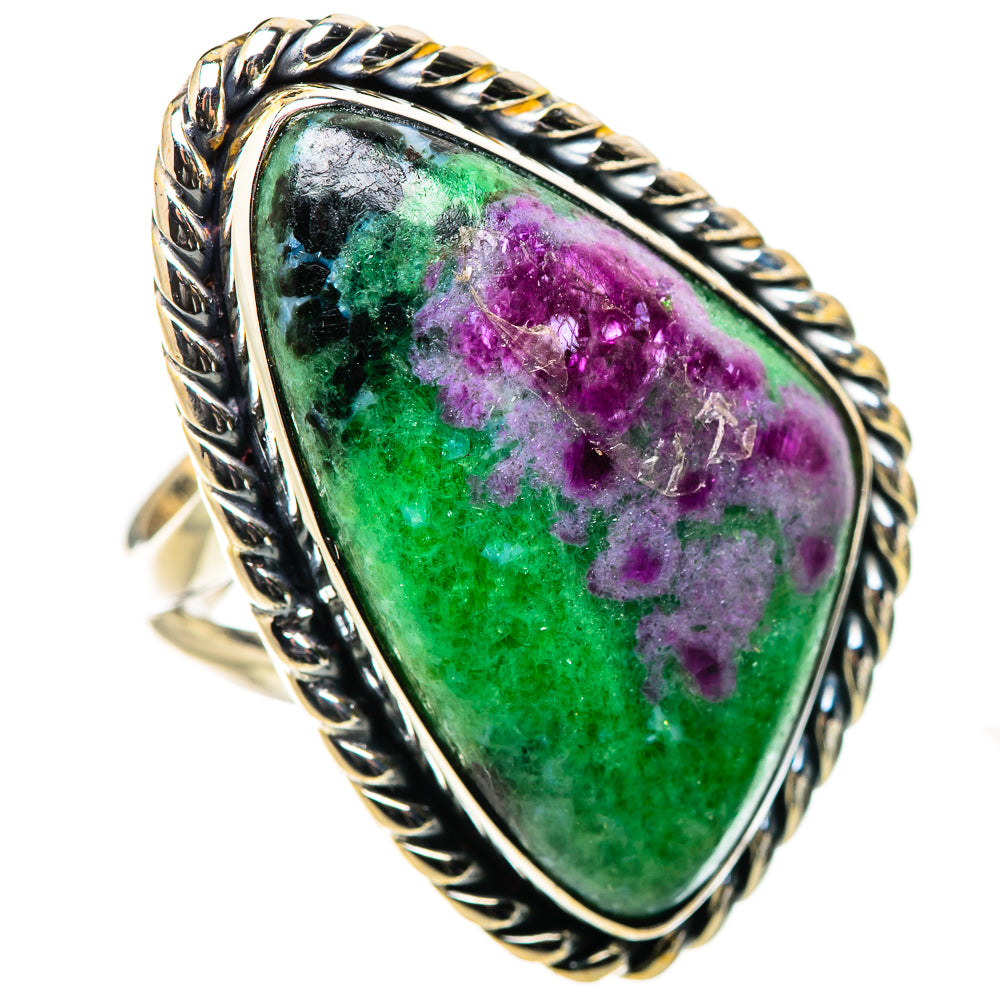 Ruby Zoisite Rings handcrafted by Anasilvercos - RING132933 - Photo 2