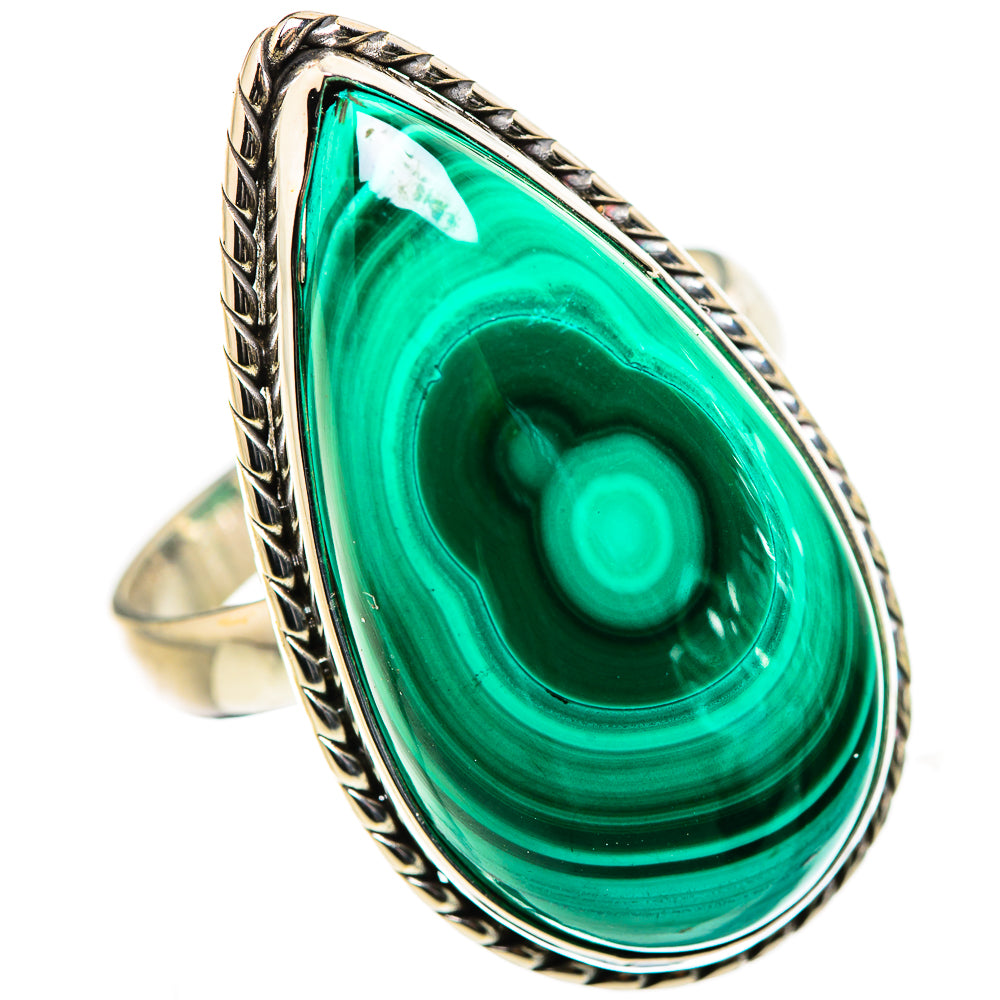 Malachite Rings handcrafted by Anasilvercos - RING132938 - Photo 2