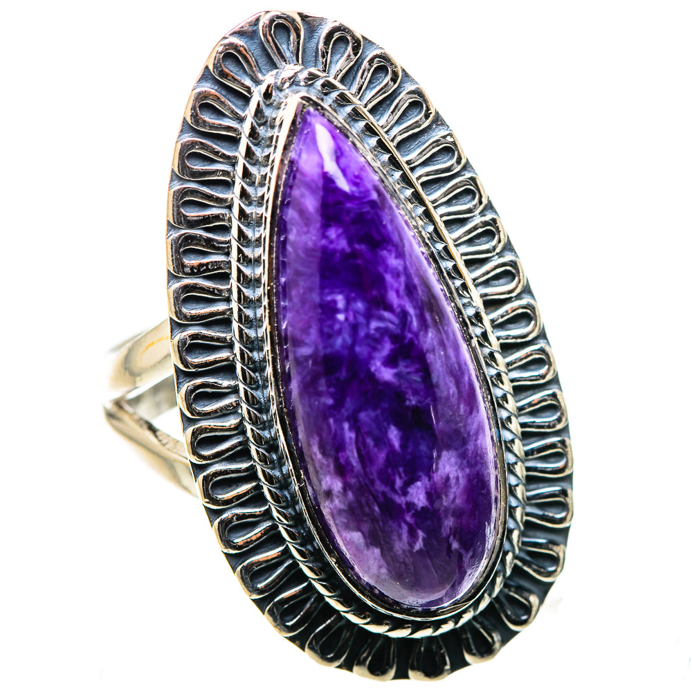 Charoite Rings handcrafted by Anasilvercos - RING132944 - Photo 2
