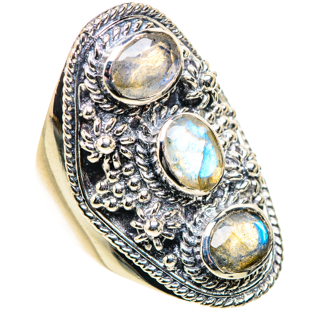 Labradorite Rings handcrafted by Anasilvercos - RING132955 - Photo 2