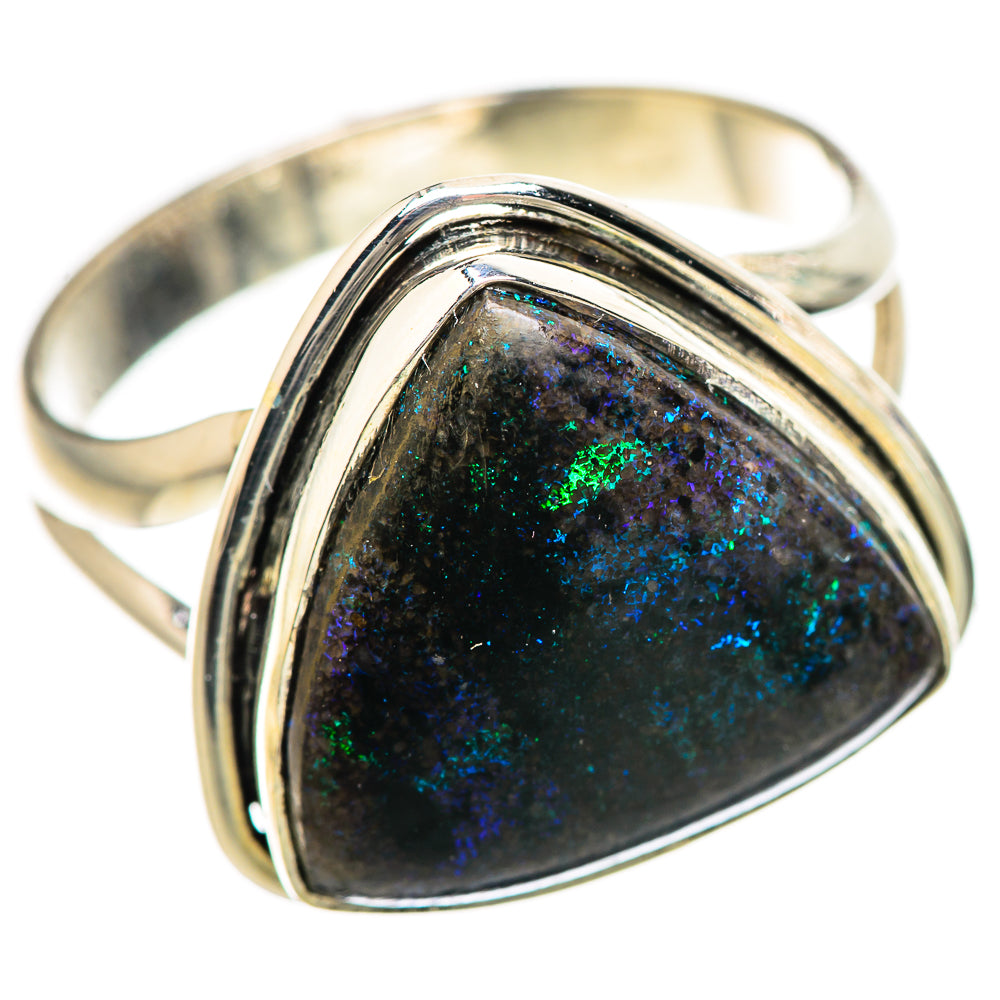 Andamooka Opal Rings handcrafted by Anasilvercos - RING132986 - Photo 2