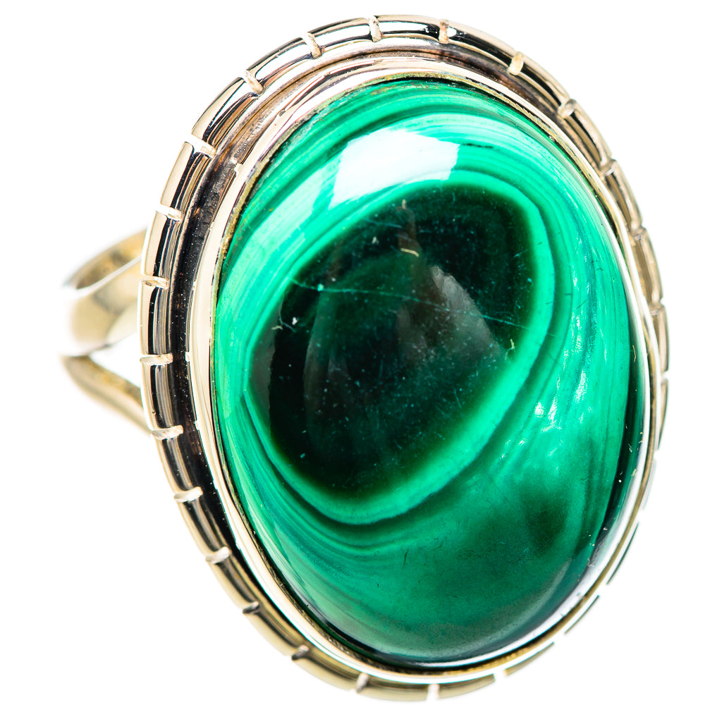 Malachite Rings handcrafted by Anasilvercos - RING133022 - Photo 2