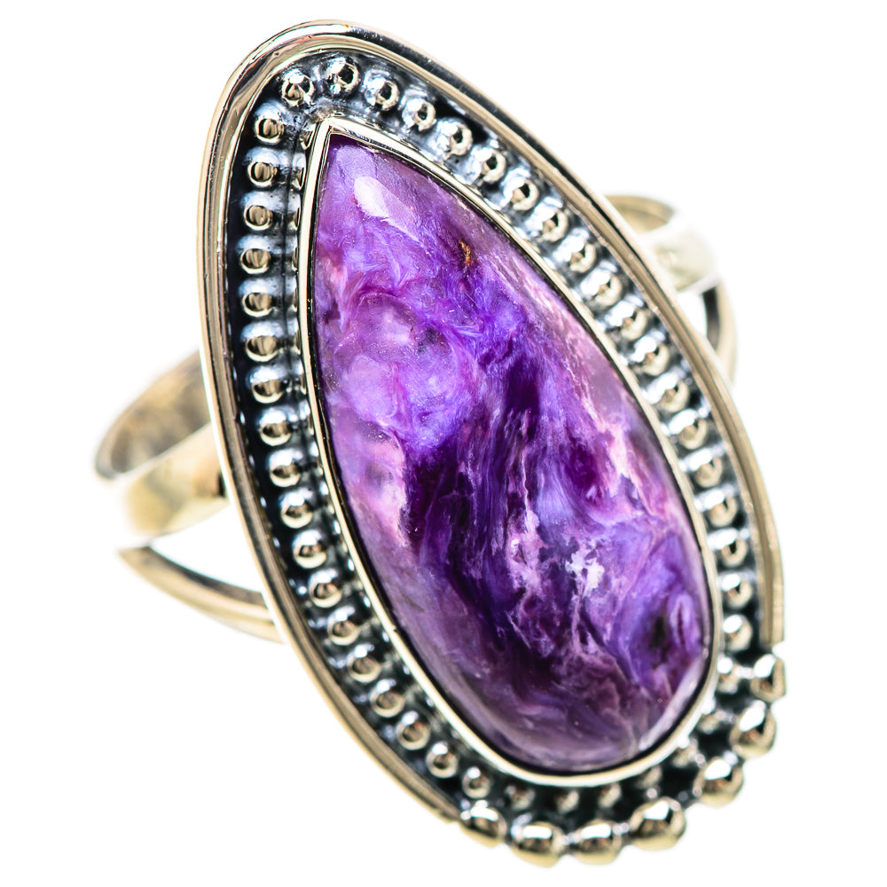 Charoite Rings handcrafted by Anasilvercos - RING133029 - Photo 2