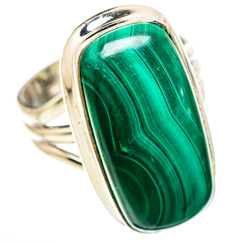 Malachite Rings handcrafted by Anasilvercos - RING133048 - Photo 2