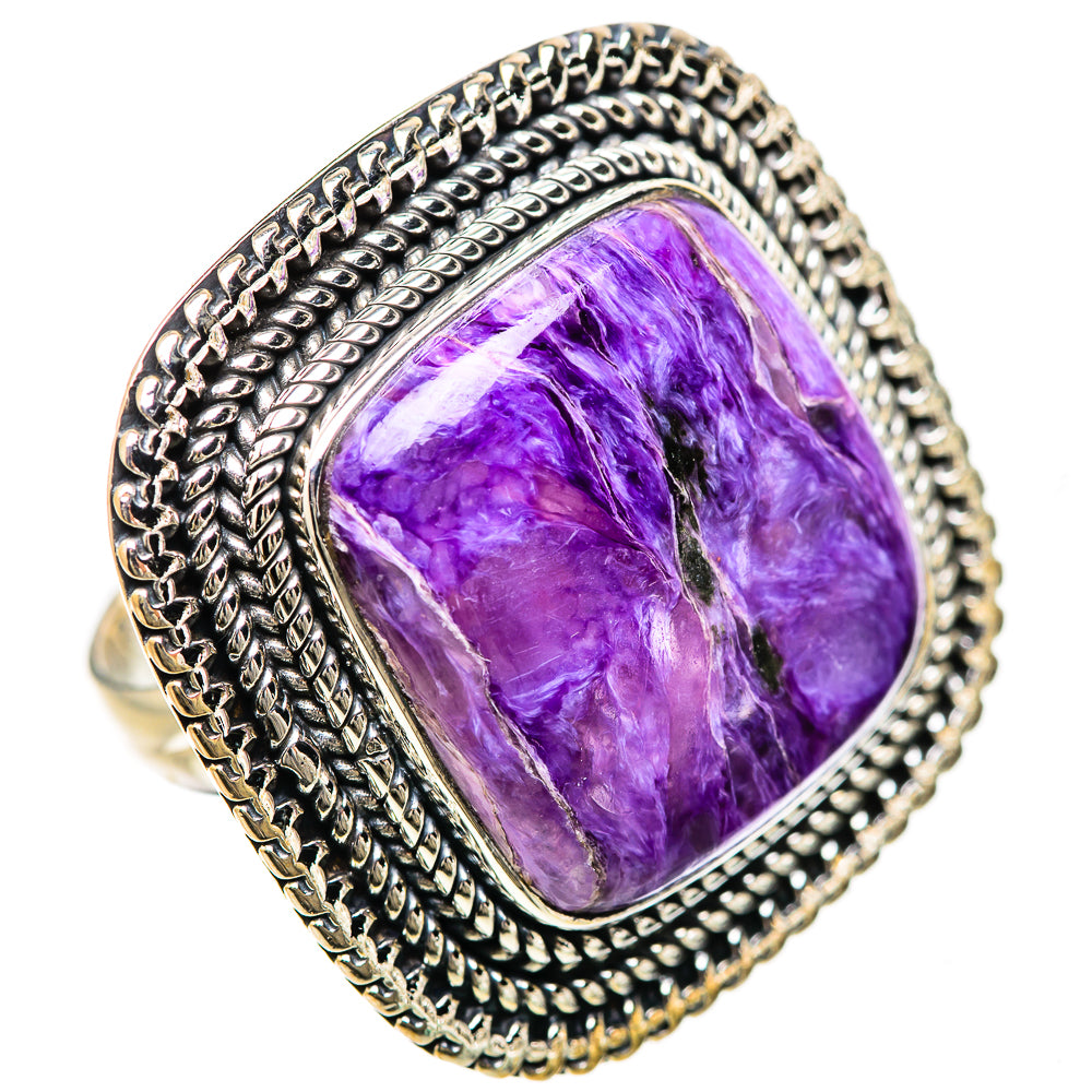 Charoite Rings handcrafted by Anasilvercos - RING133063 - Photo 2