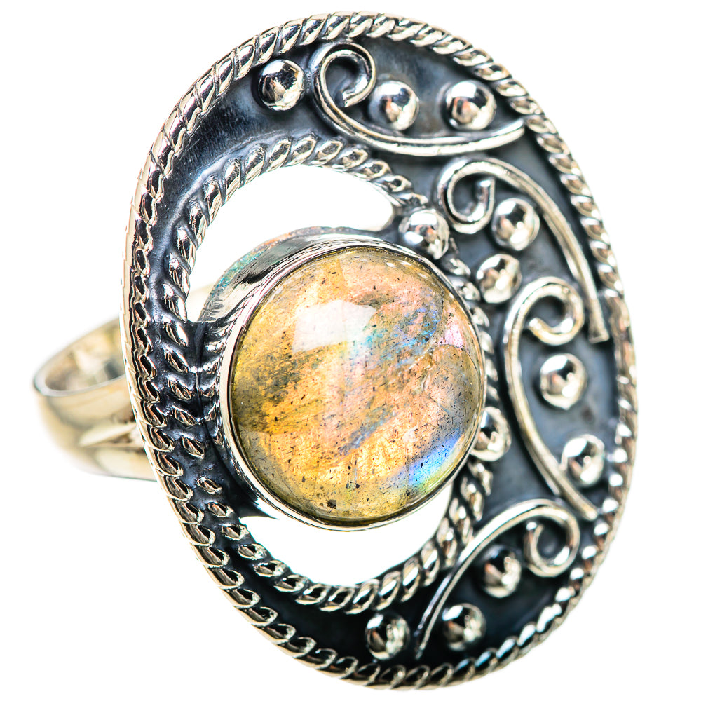 Labradorite Rings handcrafted by Anasilvercos - RING133078 - Photo 2
