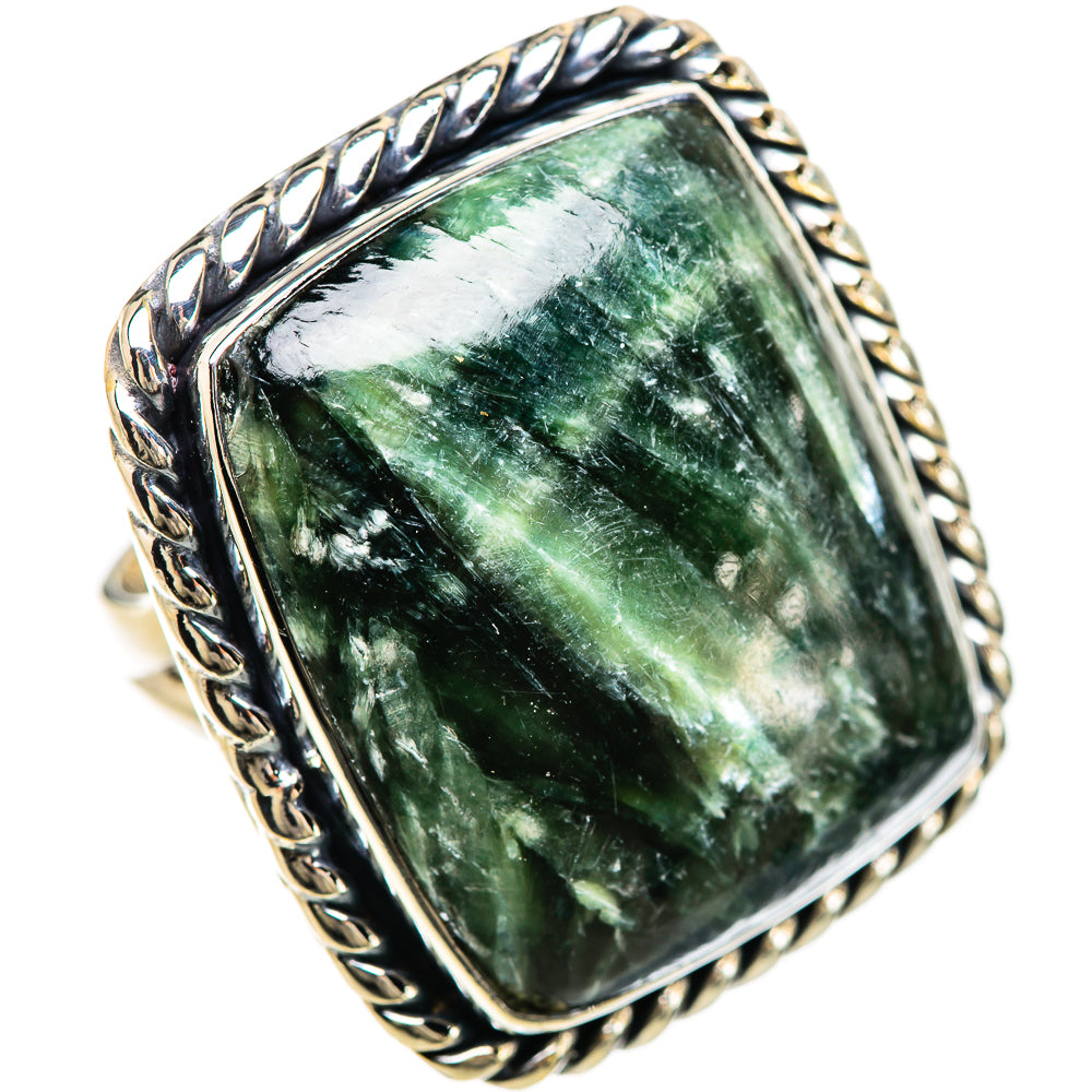 Seraphinite Rings handcrafted by Anasilvercos - RING133091 - Photo 2