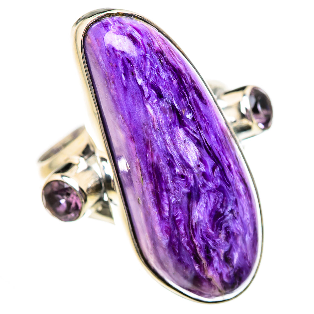 Charoite Rings handcrafted by Anasilvercos - RING133099 - Photo 2