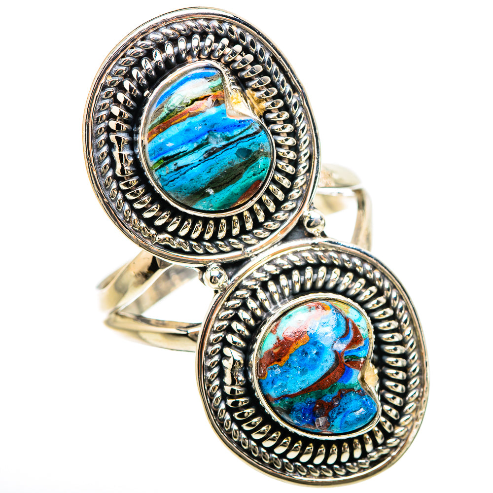 Rainbow Calsilica Rings handcrafted by Anasilvercos - RING133105 - Photo 2