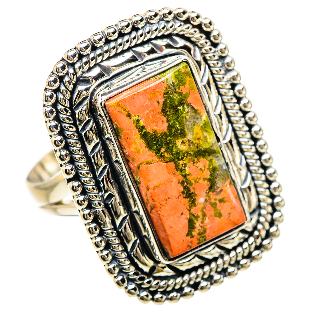Unakite Rings handcrafted by Anasilvercos - RING133126 - Photo 2