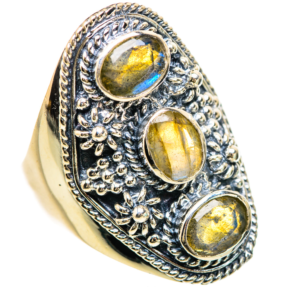 Labradorite Rings handcrafted by Anasilvercos - RING133145 - Photo 2