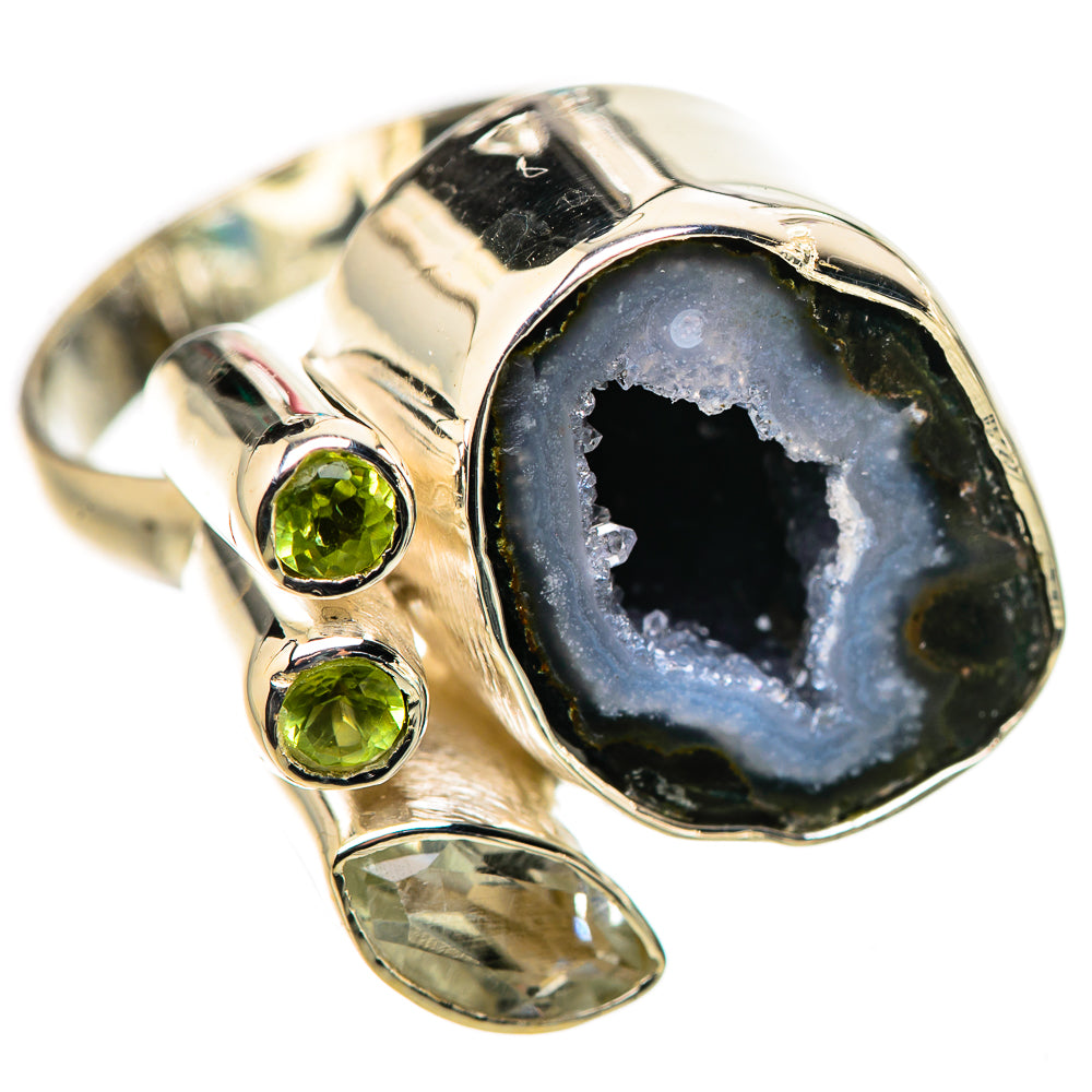 Coconut Coconut Geode Druzy Rings handcrafted by Anasilvercos - RING133186 - Photo 2