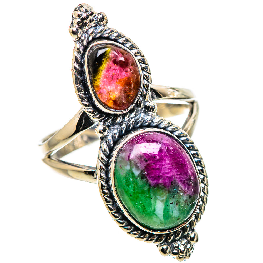 Ruby Zoisite Rings handcrafted by Anasilvercos - RING133187 - Photo 2