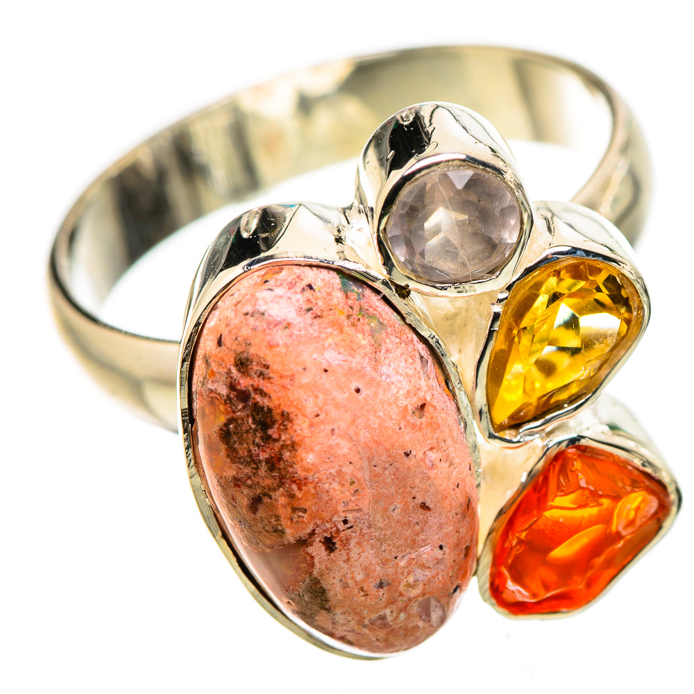 Mexican Fire Opal Rings handcrafted by Anasilvercos - RING133212 - Photo 2