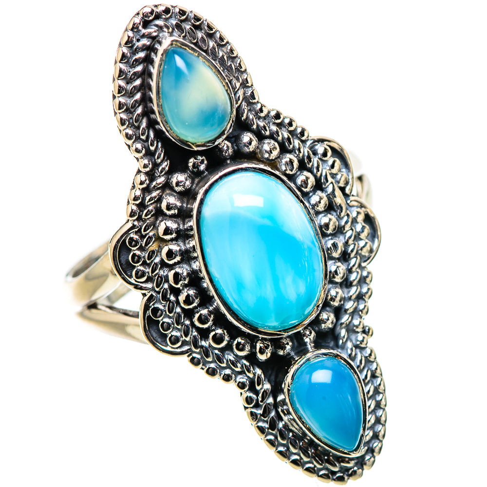 Larimar Rings handcrafted by Anasilvercos - RING133217 - Photo 2