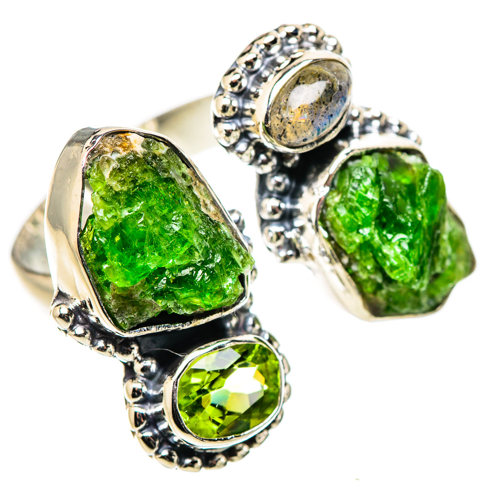 Chrome Diopside Rings handcrafted by Anasilvercos - RING133222 - Photo 2