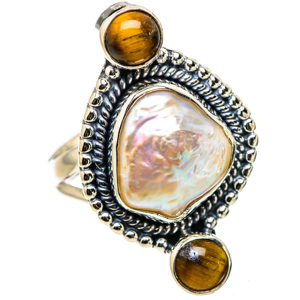 Mother Of Pearl Rings handcrafted by Anasilvercos - RING133233 - Photo 2