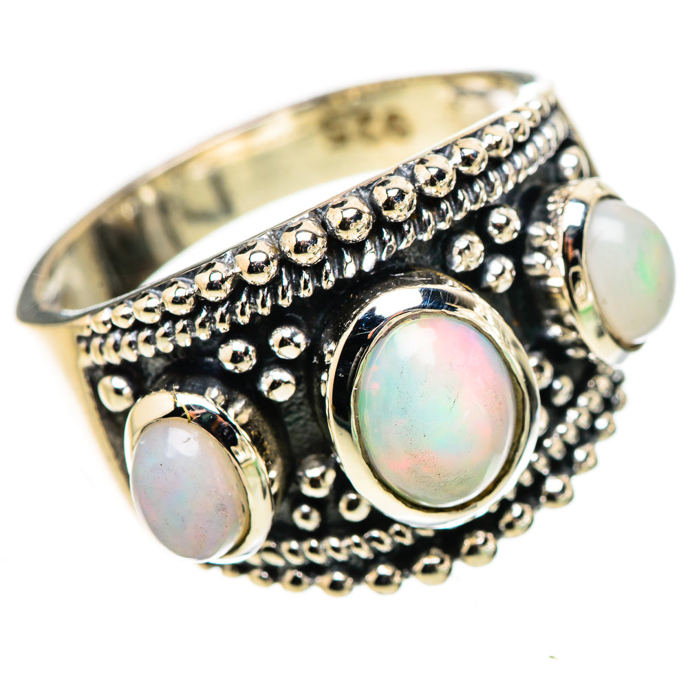 Ethiopian Opal Rings handcrafted by Anasilvercos - RING133236 - Photo 2