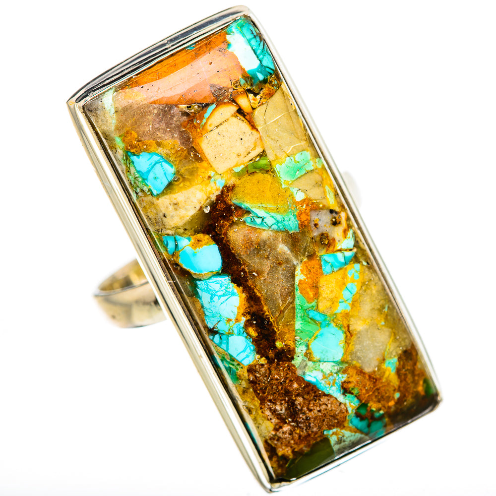 King Mohave Turquoise Rings handcrafted by Anasilvercos - RING133279 - Photo 2