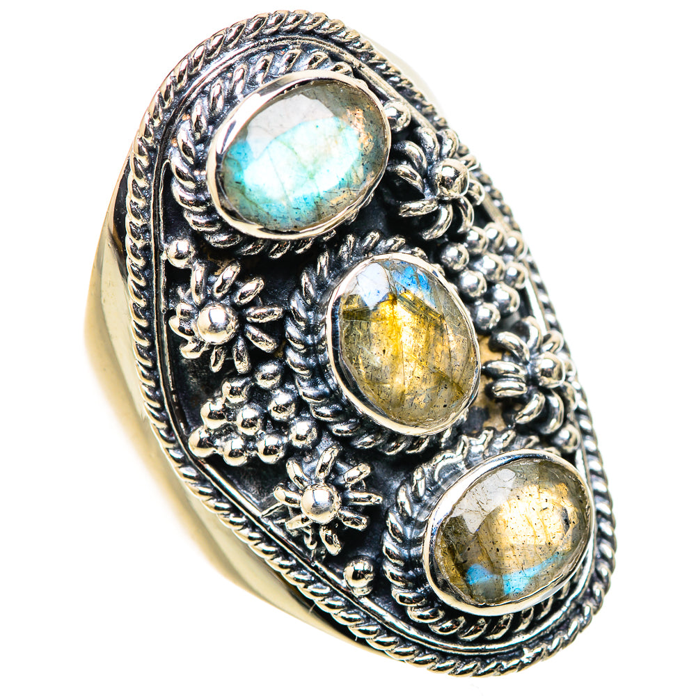 Labradorite Rings handcrafted by Anasilvercos - RING133281 - Photo 2