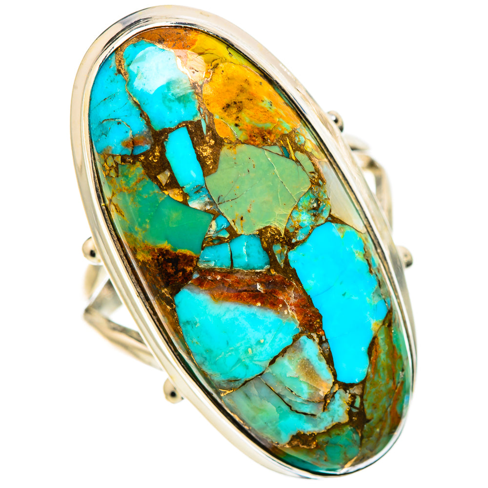 King Mohave Turquoise Rings handcrafted by Anasilvercos - RING133291 - Photo 2