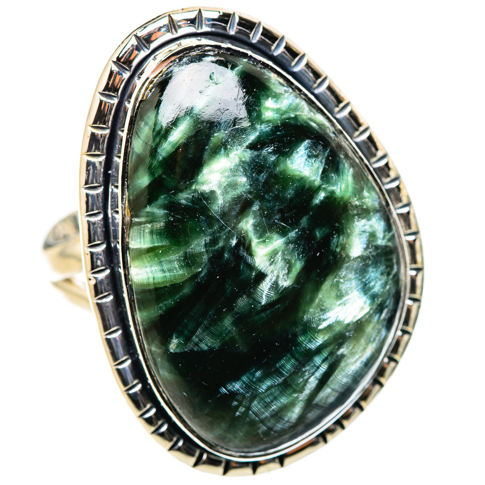 Seraphinite Rings handcrafted by Anasilvercos - RING133296 - Photo 2