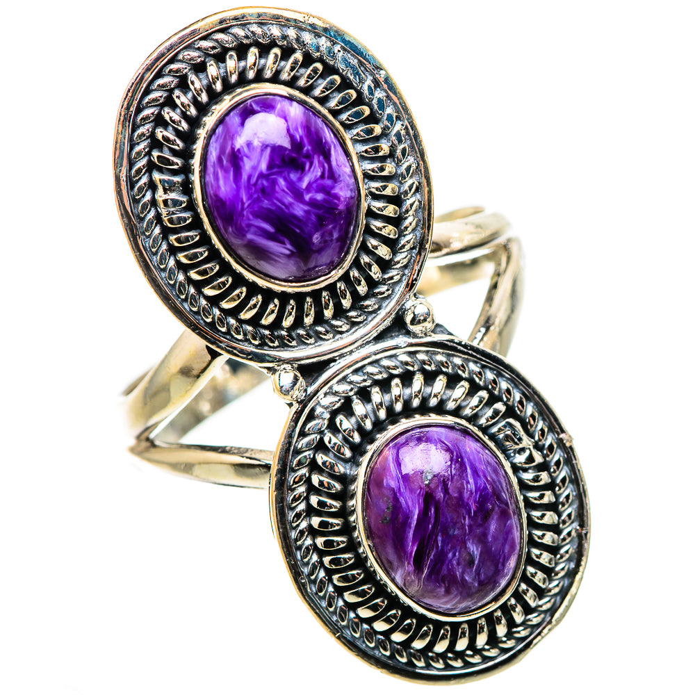 Charoite Rings handcrafted by Anasilvercos - RING133301 - Photo 2
