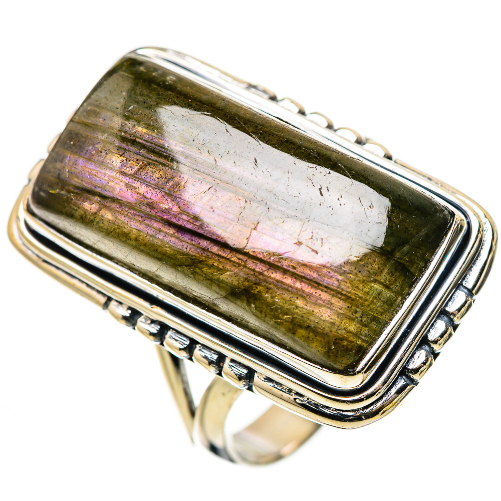 Labradorite Rings handcrafted by Anasilvercos - RING133302 - Photo 2