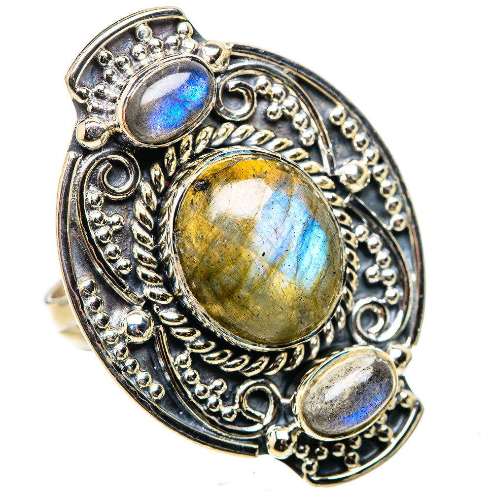 Labradorite Rings handcrafted by Anasilvercos - RING133310 - Photo 2