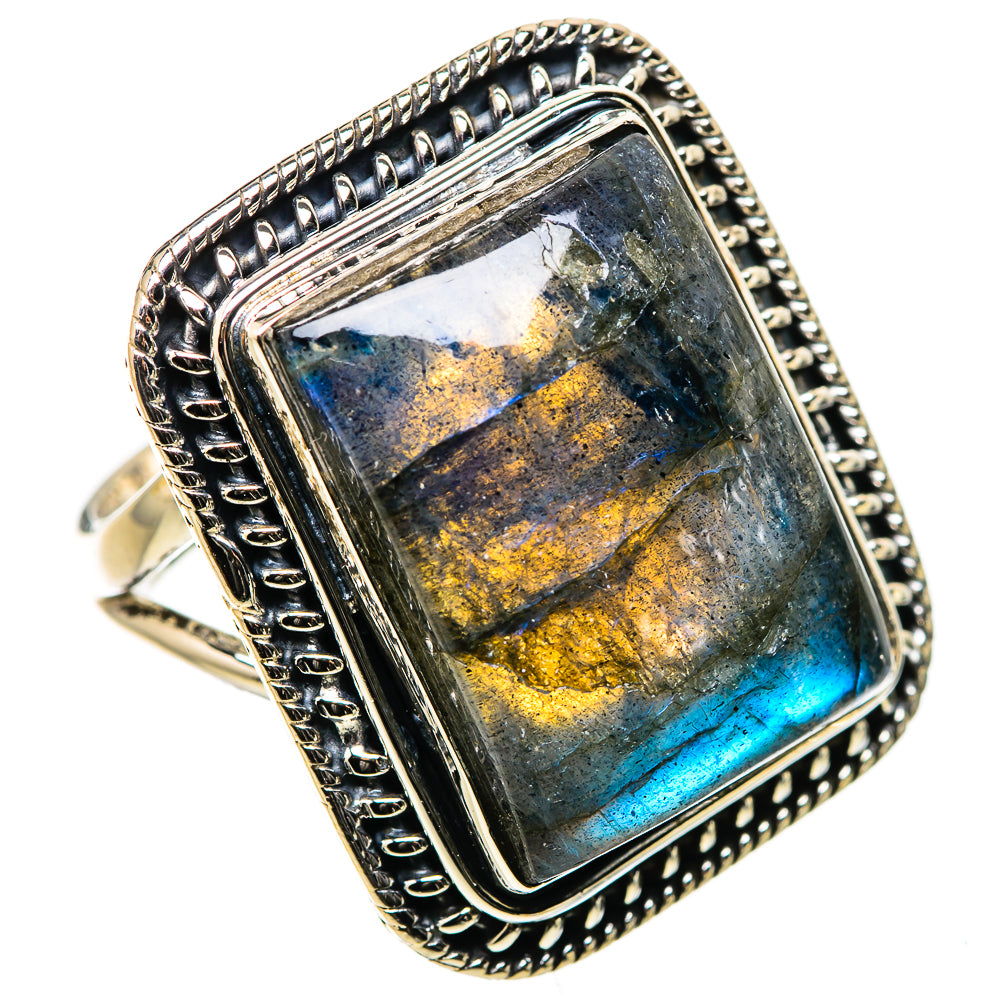 Labradorite Rings handcrafted by Anasilvercos - RING133334 - Photo 2