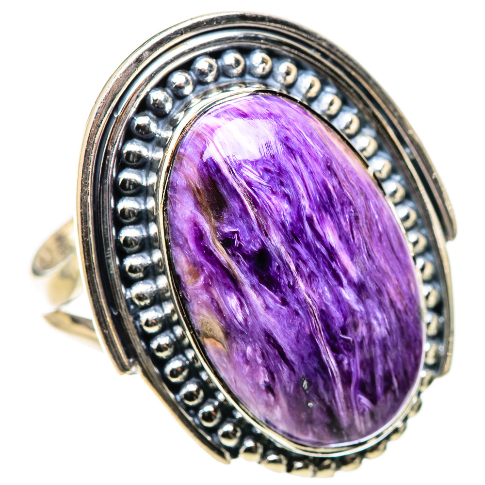 Charoite Rings handcrafted by Anasilvercos - RING133342 - Photo 2
