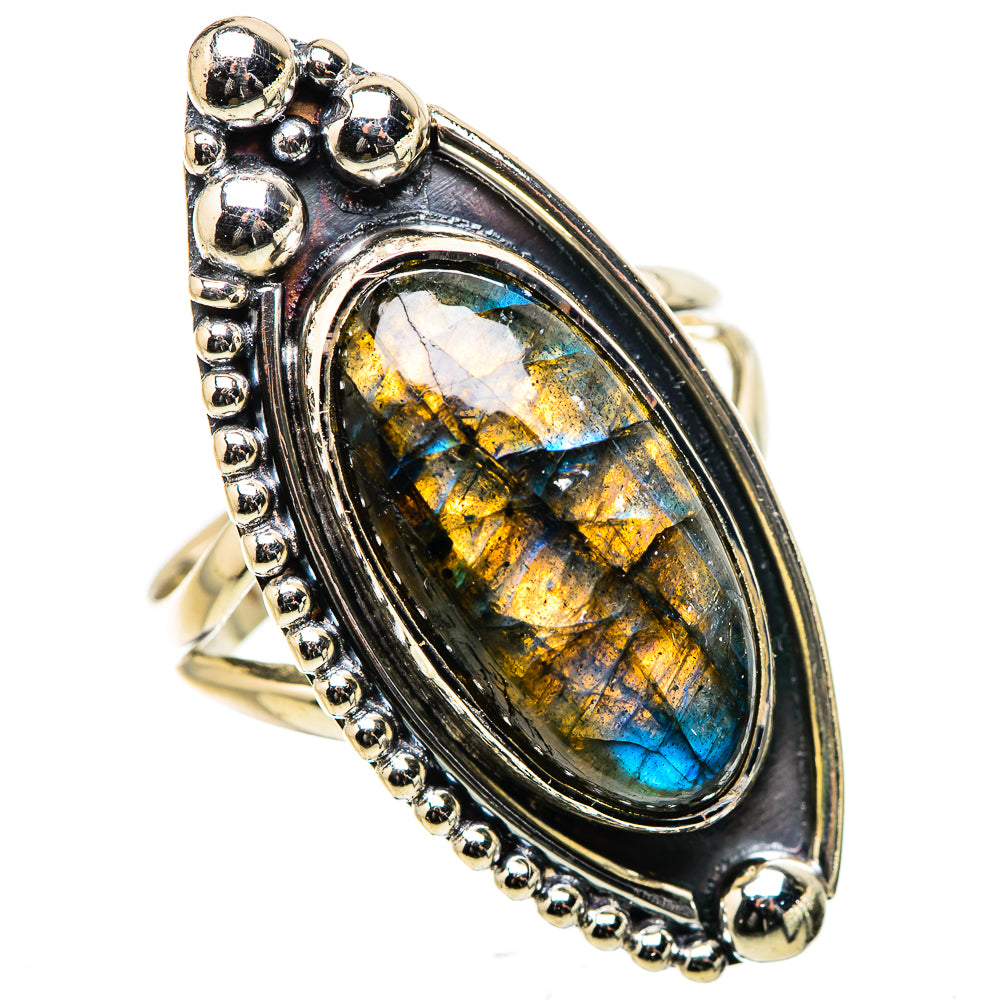 Labradorite Rings handcrafted by Anasilvercos - RING133348 - Photo 2