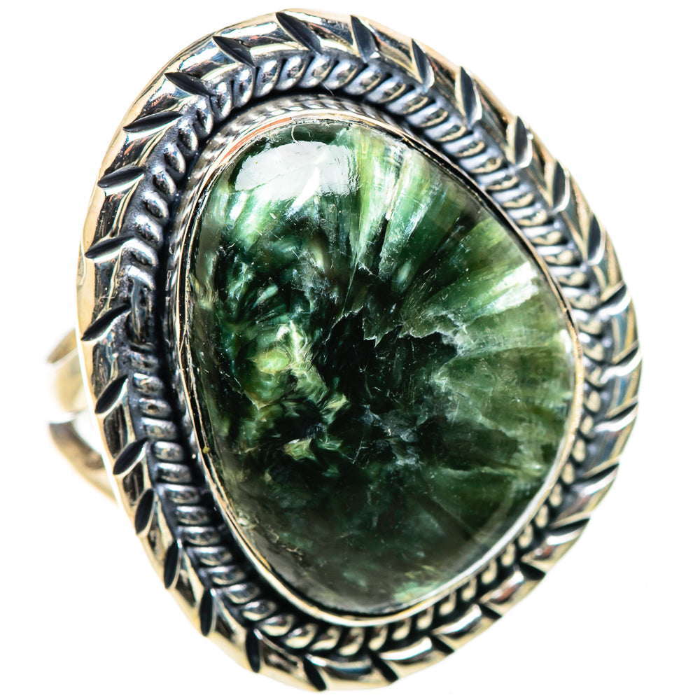 Seraphinite Rings handcrafted by Anasilvercos - RING133352 - Photo 2
