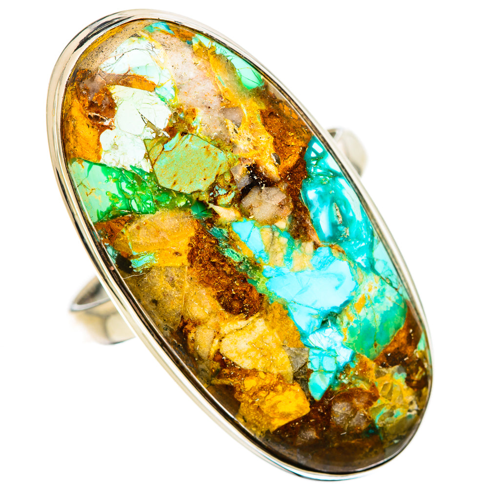 King Mohave Turquoise Rings handcrafted by Anasilvercos - RING133361 - Photo 2
