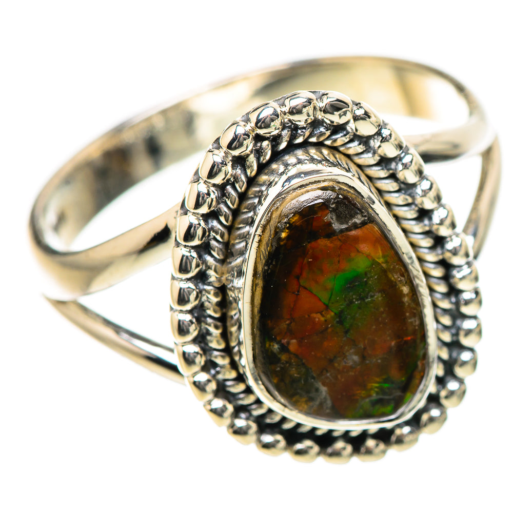 Ammolite Rings handcrafted by Anasilvercos - RING133382 - Photo 2
