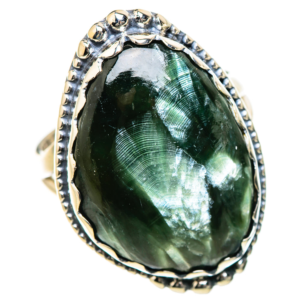 Seraphinite Rings handcrafted by Anasilvercos - RING133390 - Photo 2