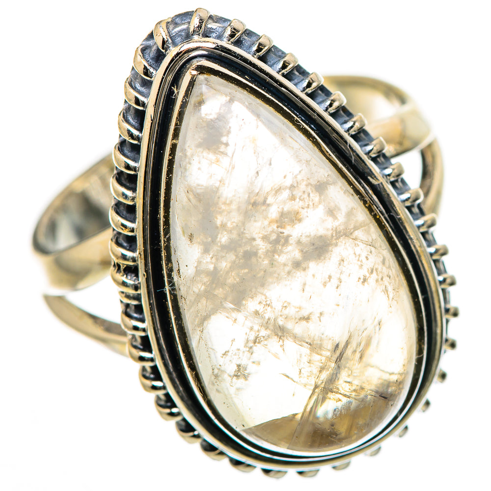 Rainbow Moonstone Rings handcrafted by Anasilvercos - RING133461 - Photo 2